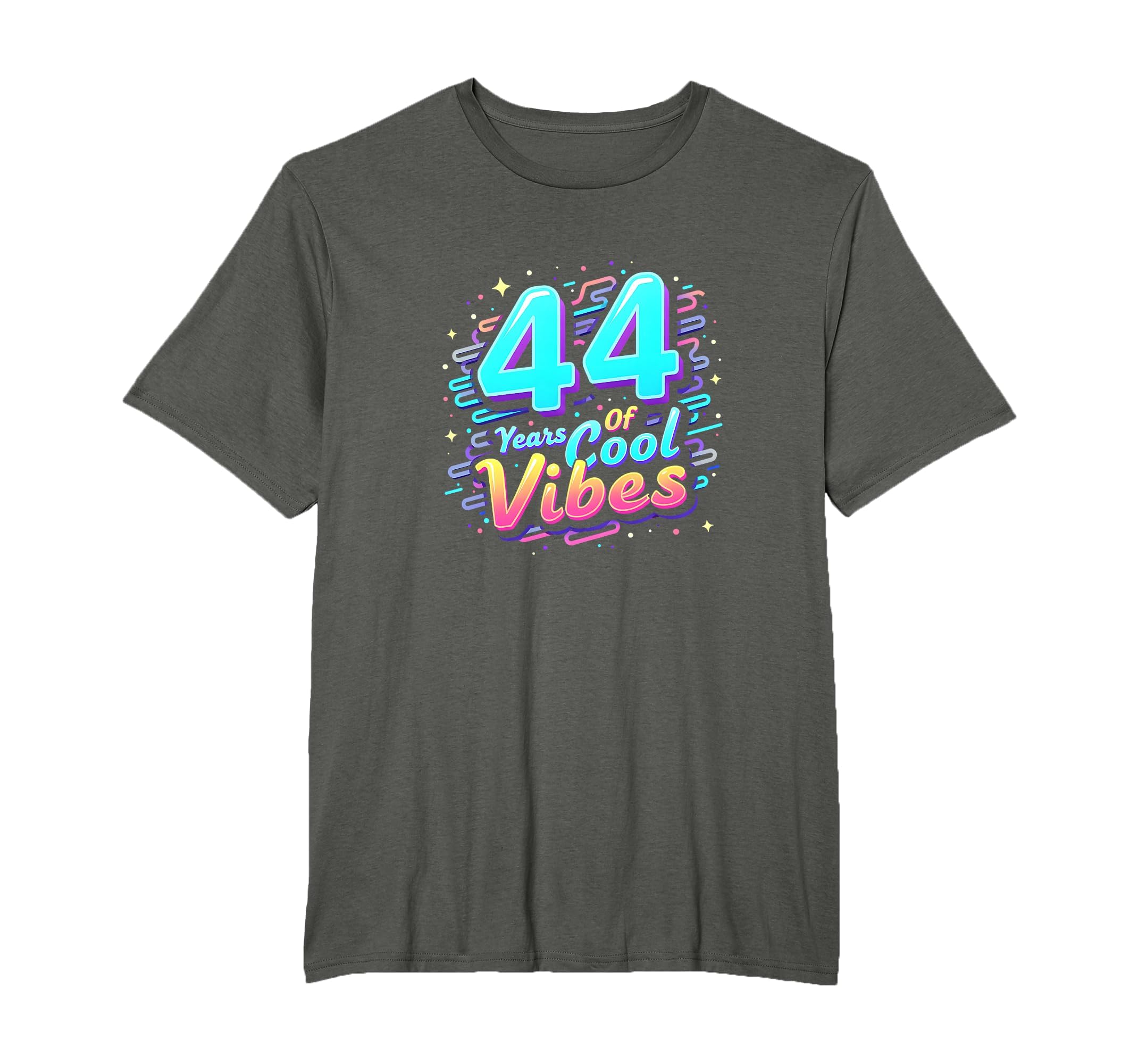 44 Years Vibes Birthday Gift Mens Big And T-Shirt - Novelty Apparel Unisex - T-Shirt, Sweatshirt, Hoodie