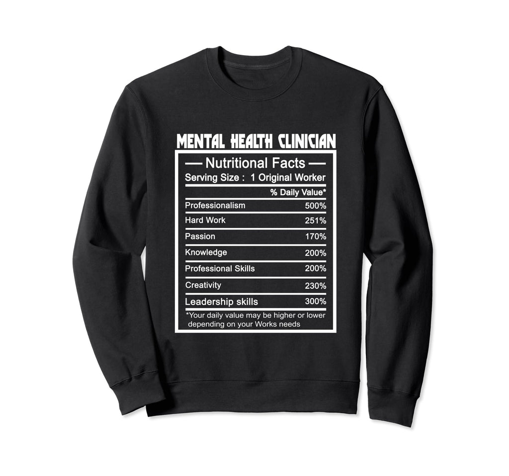 Funny Job Title Nutrition Facts Sweatshirt - Streetwear Style Men Women - T-Shirt, Sweatshirt, Hoodie