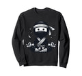 Meditation Ninja Yoga Pose Sweatshirt - Minimalist Print for Adults - T-Shirt, Sweatshirt, Hoodie