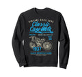Cafe Racer Motorcycle Distressed Sweatshirt - Custom Art Print Unisex - T-Shirt, Sweatshirt, Hoodie