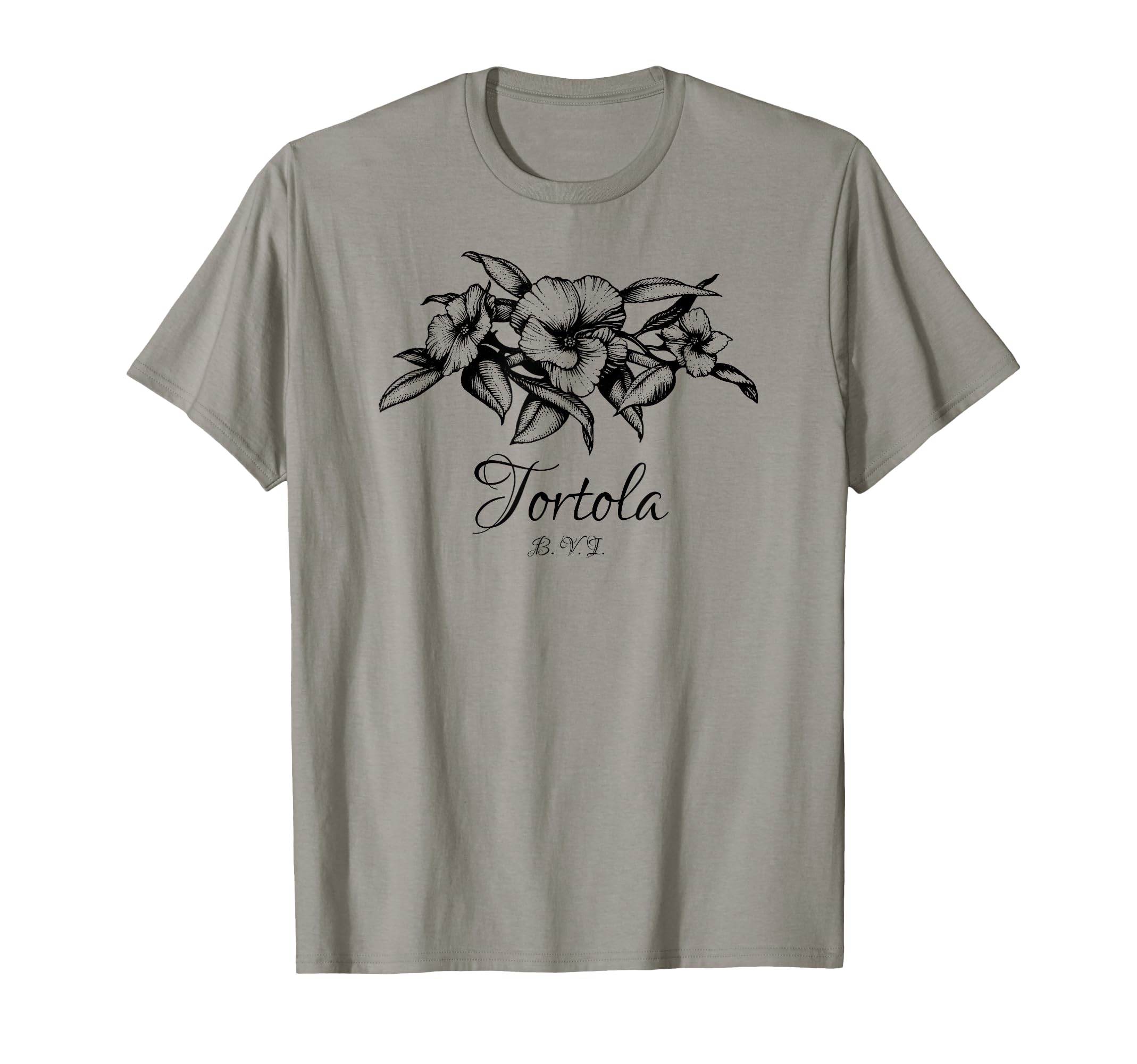 Tortola Bvi Floral Band Vacation T-Shirt - Novelty Apparel Unisex - T-Shirt, Sweatshirt, Hoodie