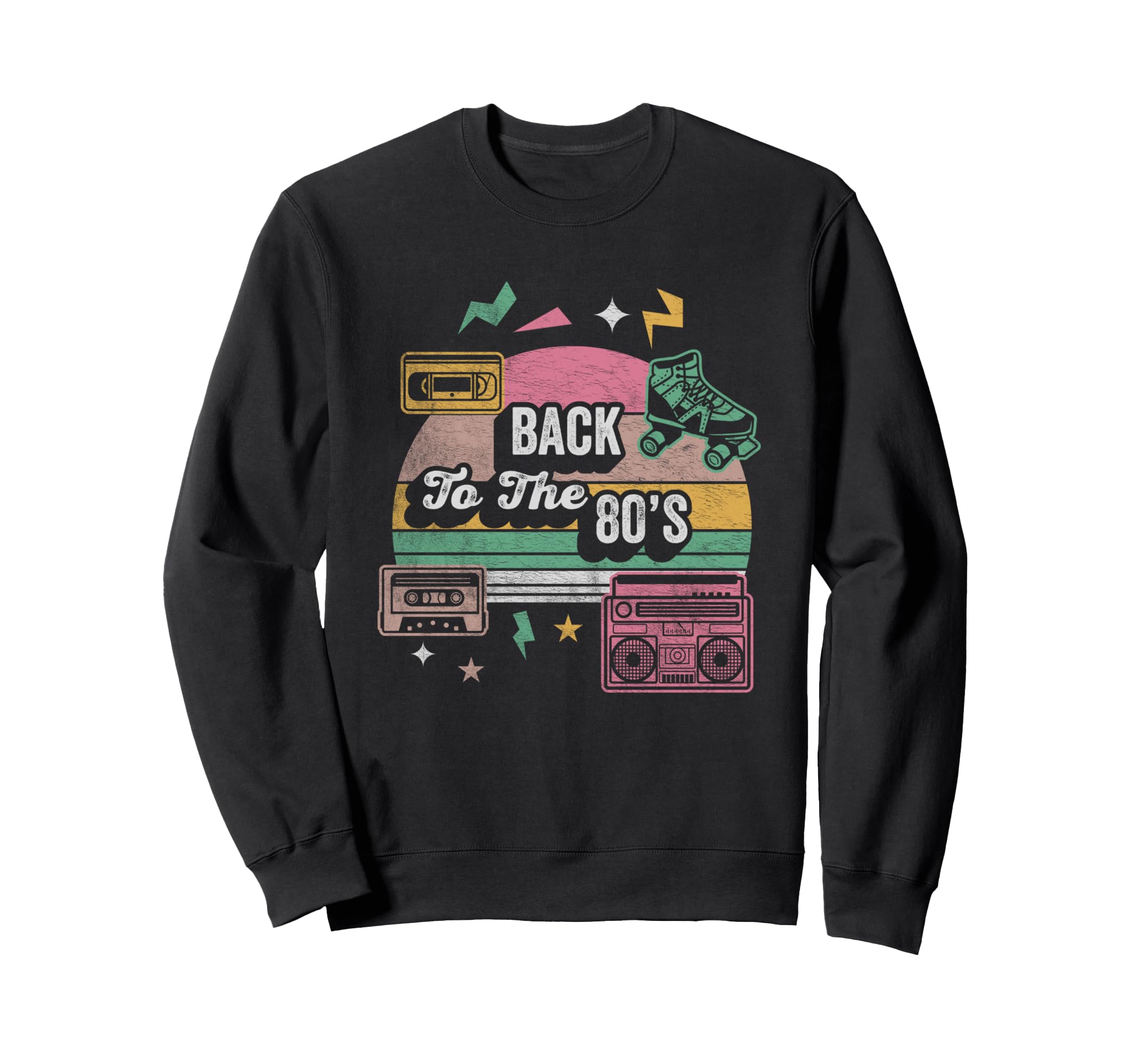 Back To 80S Cassette Roller Sweatshirt - Aesthetic Graphic for Adults - T-Shirt, Sweatshirt, Hoodie
