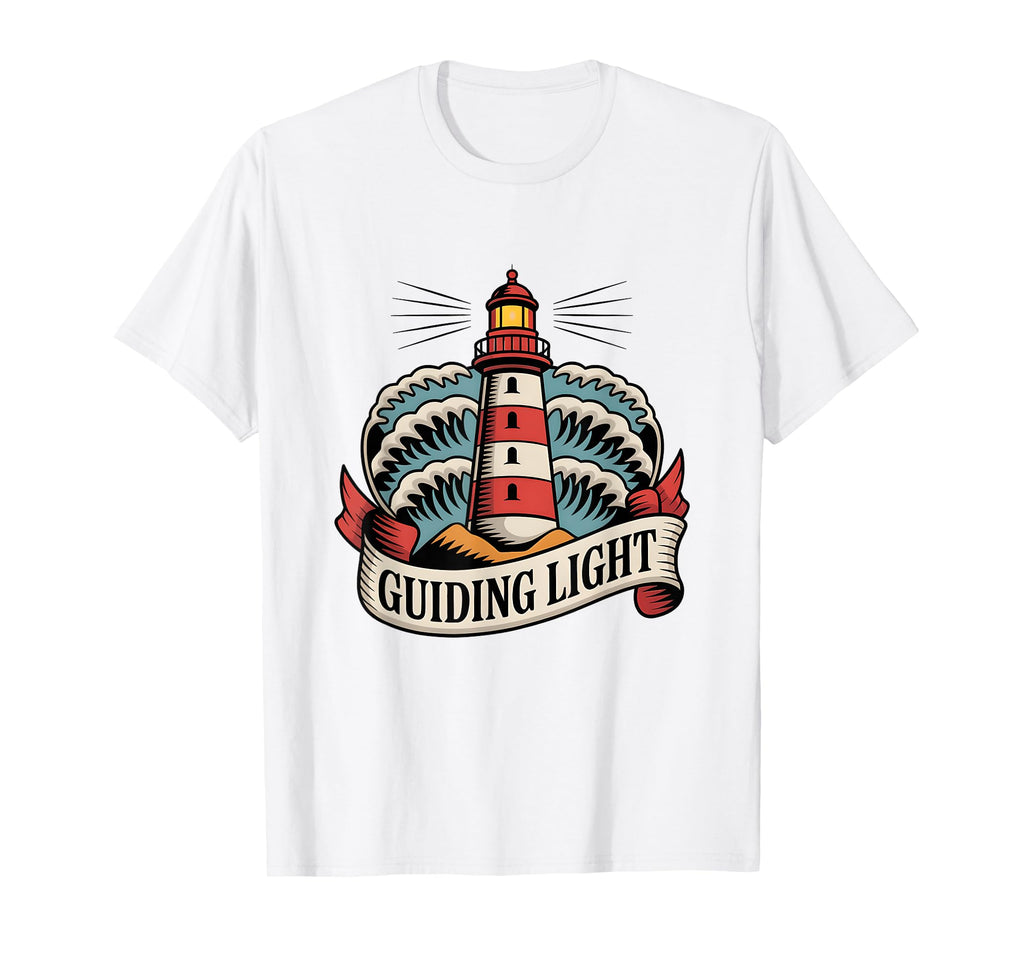 Lighthouse American Traditional Tattoo T-Shirt - Trendy Graphic Men Women - T-Shirt, Sweatshirt, Hoodie