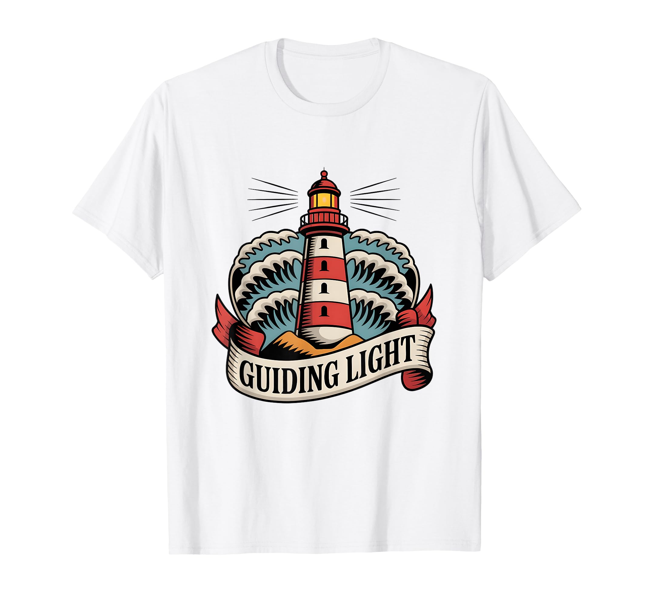Lighthouse American Traditional Tattoo T-Shirt - Trendy Graphic Men Women - T-Shirt, Sweatshirt, Hoodie