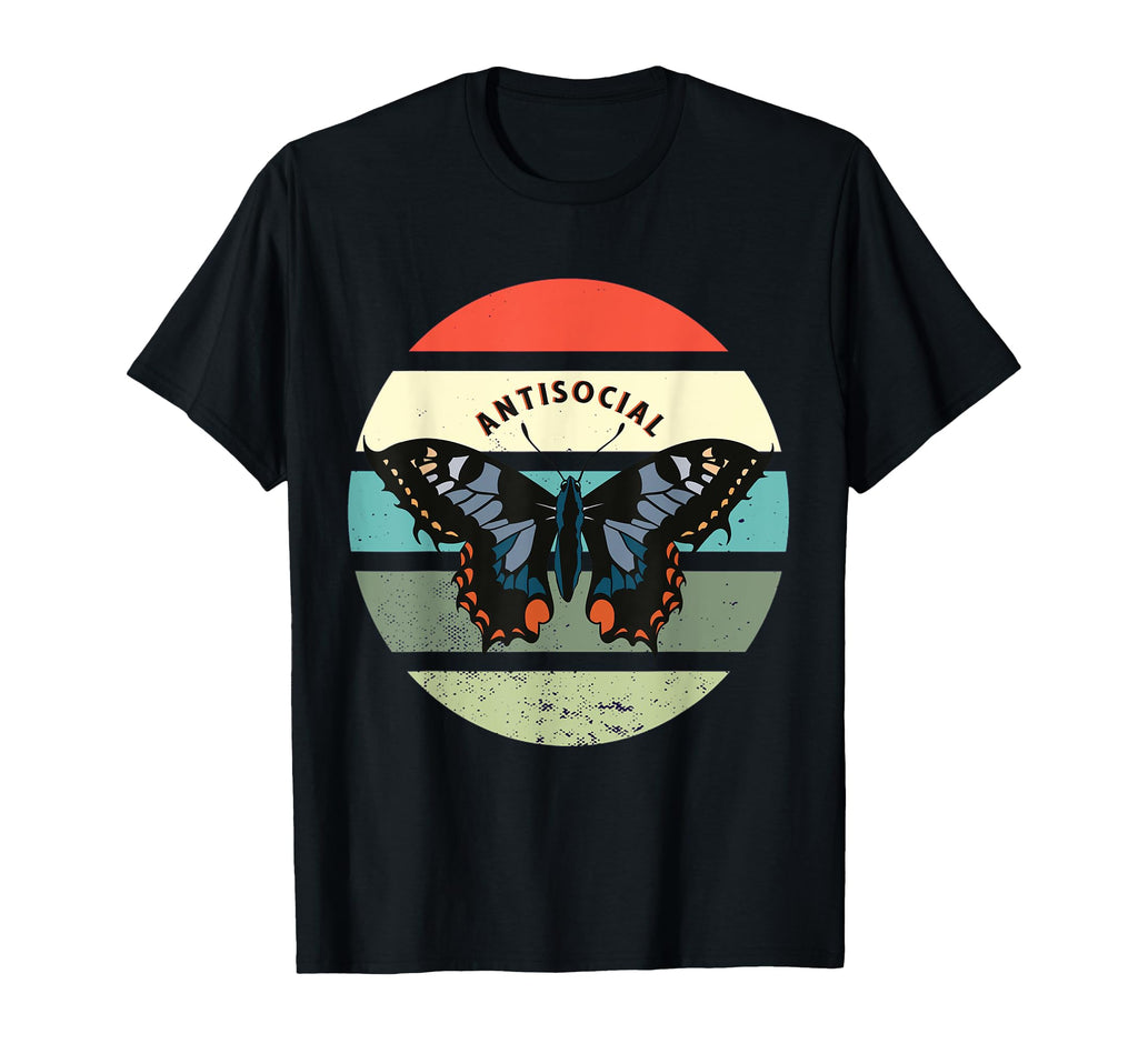 Fairy Womens Anti Social Butterfly T-Shirt - Novelty Apparel for Adults - T-Shirt, Sweatshirt, Hoodie