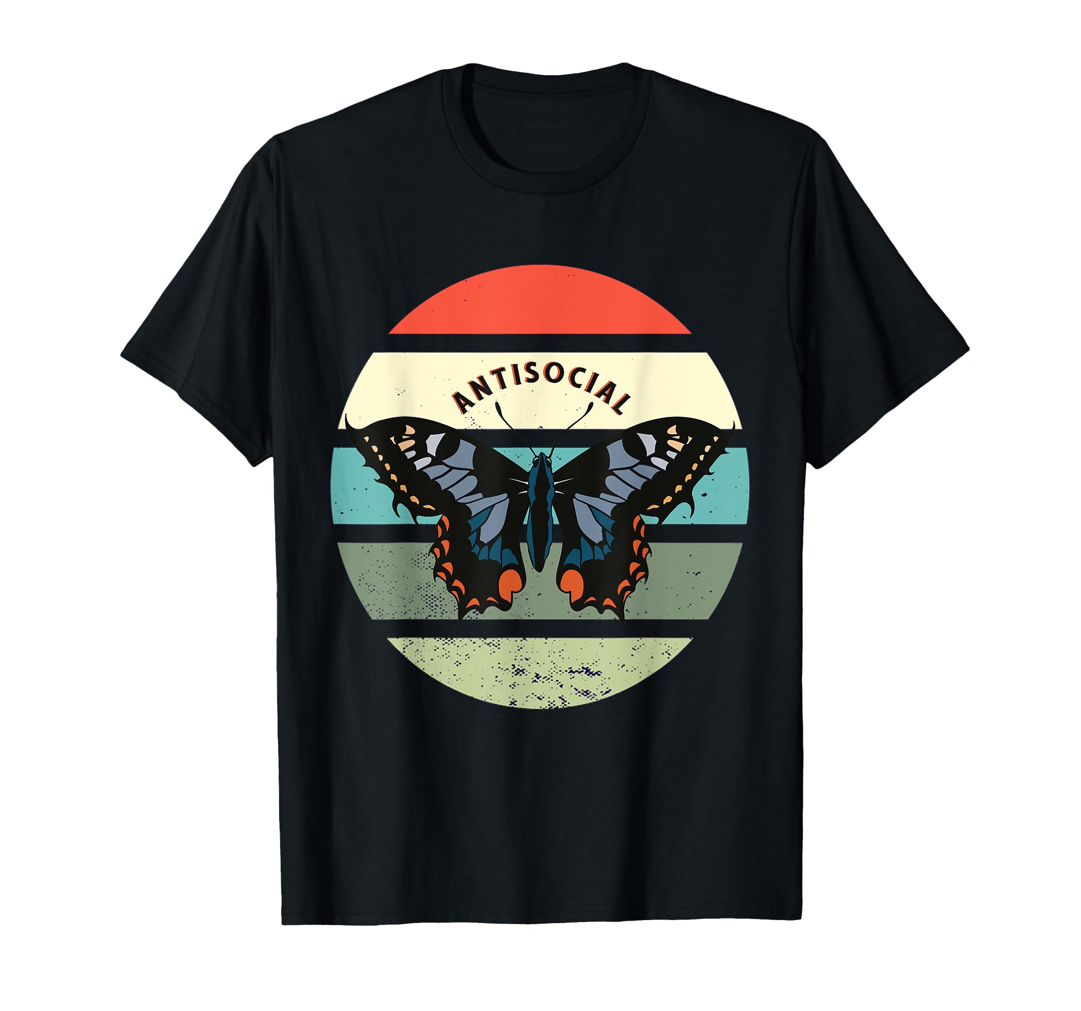 Fairy Womens Anti Social Butterfly T-Shirt - Novelty Apparel for Adults - T-Shirt, Sweatshirt, Hoodie