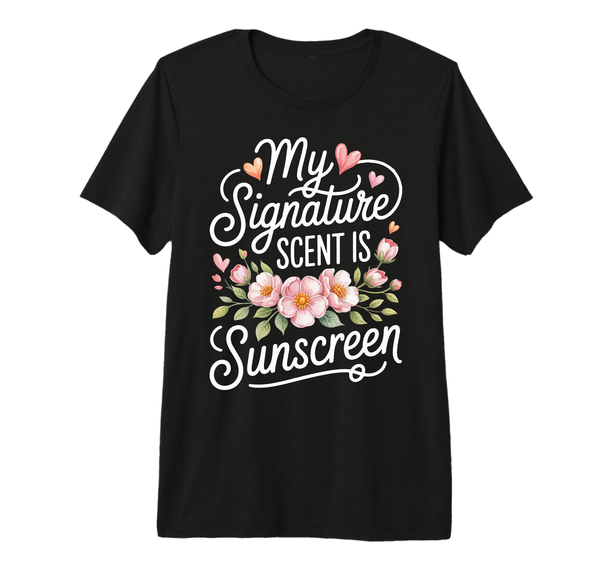 My Signature Scent Is Sunscreen Tri T-Shirt - Minimalist Print for Adults - T-Shirt, Sweatshirt, Hoodie