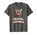 Professional Overthinker Feline T-Shirt - Custom Art Print for Adults - T-Shirt, Sweatshirt, Hoodie