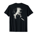 Border Collie Smoking Cigarette T-Shirt - Custom Art Print for Adults - T-Shirt, Sweatshirt, Hoodie
