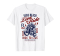 Vero Beach Florida Usa Motorcycle Skull T-Shirt - Aesthetic Graphic Unisex - T-Shirt, Sweatshirt, Hoodie