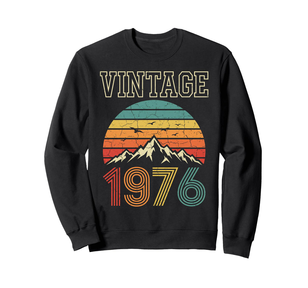 1976 Sunset Mountain 50Th Birthday Sweatshirt - Minimalist Print for Adults - T-Shirt, Sweatshirt, Hoodie