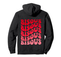 Bisous Groovy Wavy Text Hoodie - Trendy Graphic for Adults - T-Shirt, Sweatshirt, Hoodie