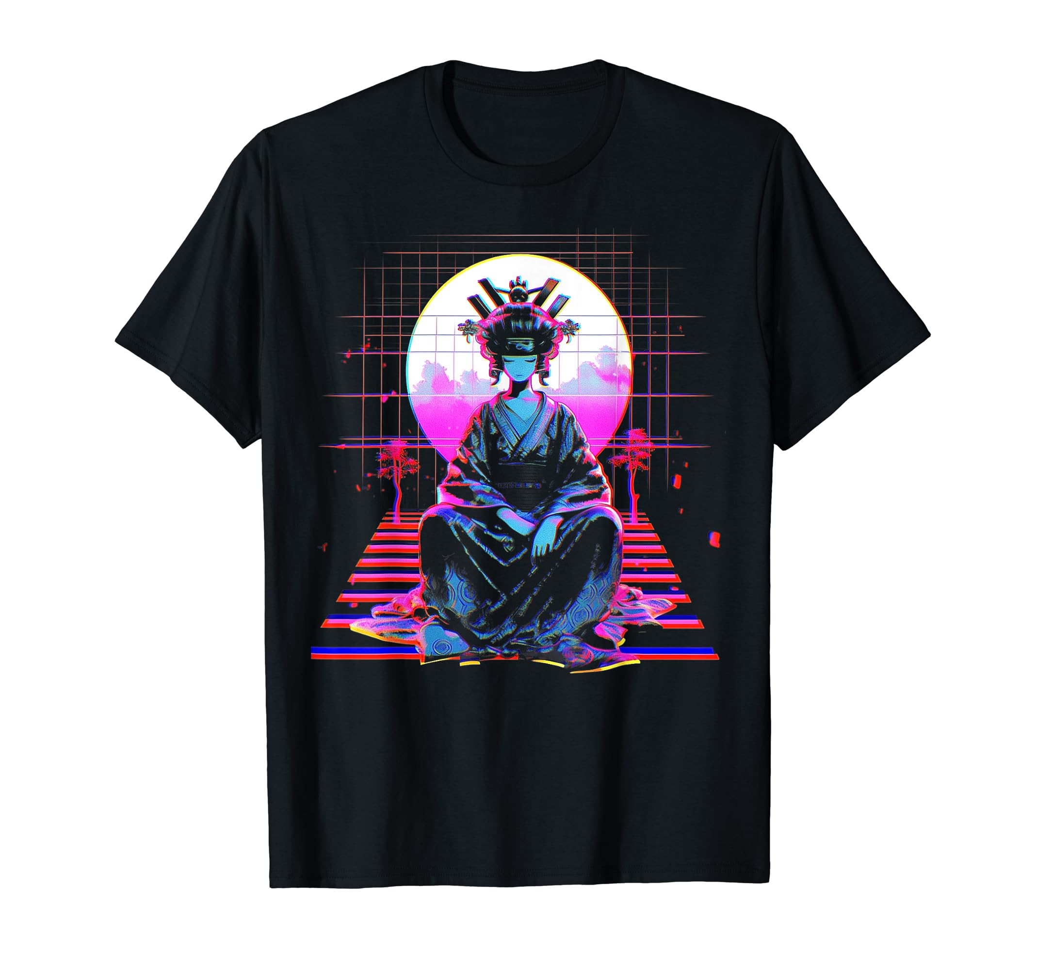 Vaporwave Geisha 80S Synthwave 28 T-Shirt - Streetwear Style Men Women - T-Shirt, Sweatshirt, Hoodie