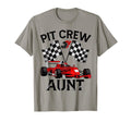 Pit Crew Aunt Race Car Birthday Party T-Shirt - Trendy Graphic Men Women - T-Shirt, Sweatshirt, Hoodie