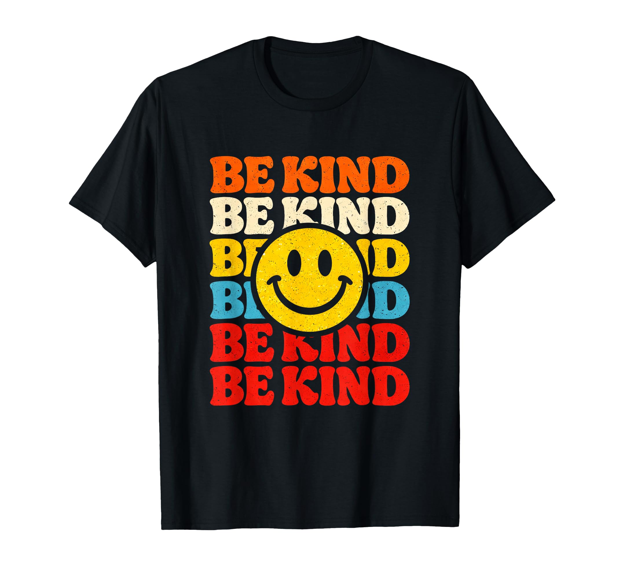 Be Kind Typography Uplifting Warm T-Shirt - Unique Graphic Men Women - T-Shirt, Sweatshirt, Hoodie