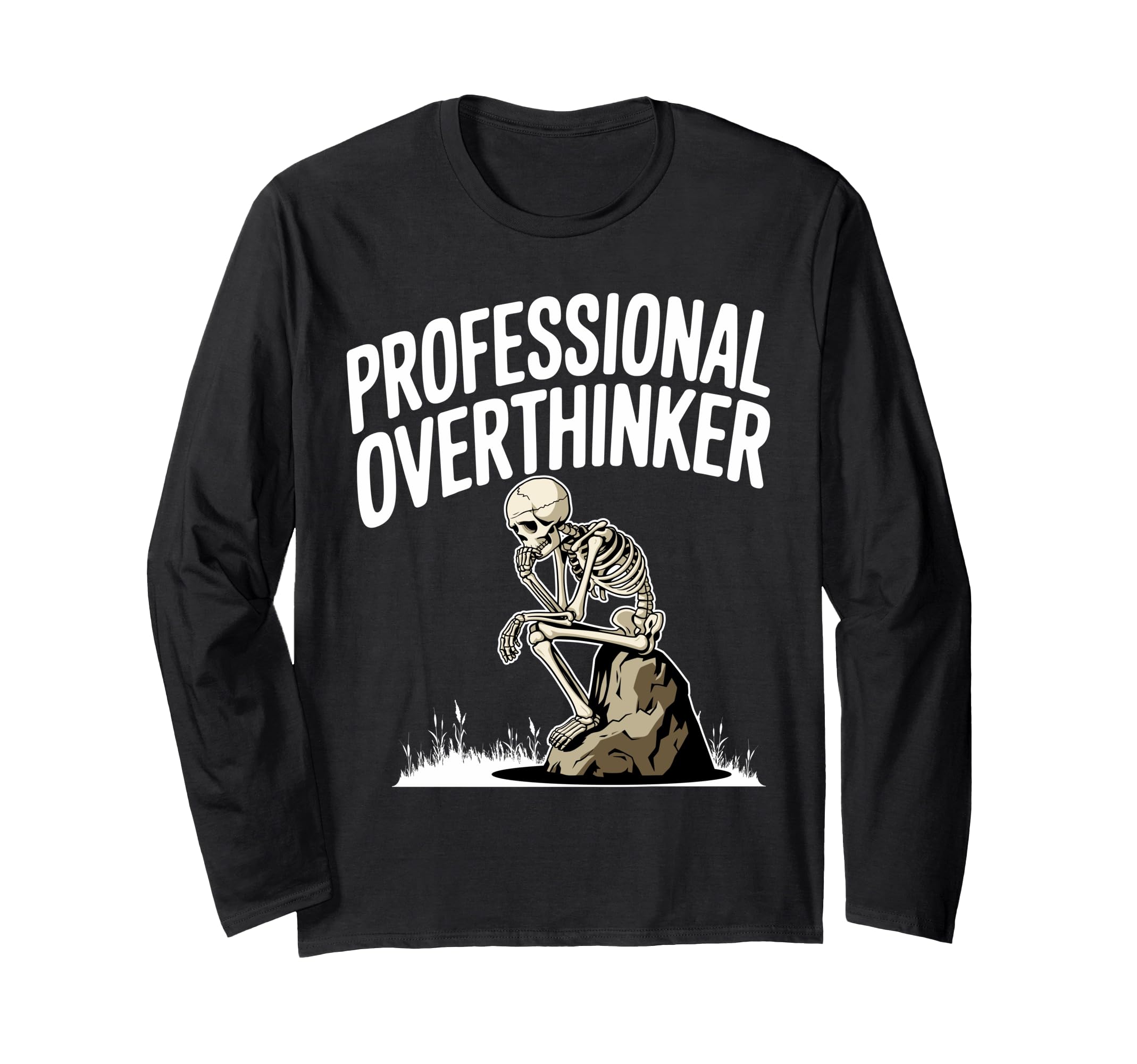 Professional Overthinker Anxiety Mental T-Shirt - Novelty Apparel Unisex - T-Shirt, Sweatshirt, Hoodie