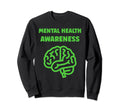Simple Support Brain Illness Sweatshirt - Minimalist Print Men Women - T-Shirt, Sweatshirt, Hoodie