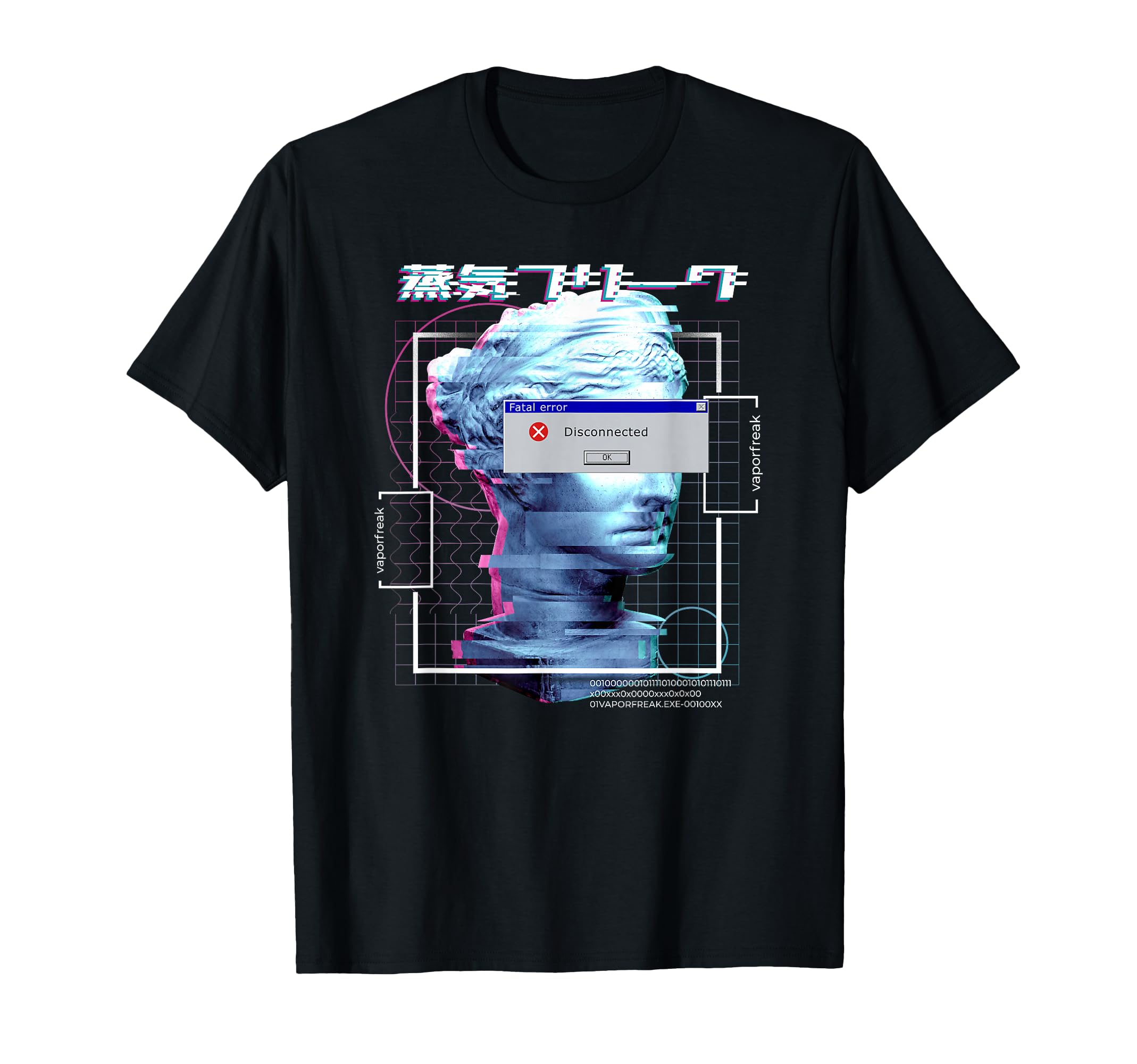 Japanese Aesthetic Fatal Error T-Shirt - Fun Novelty Design Unisex - T-Shirt, Sweatshirt, Hoodie