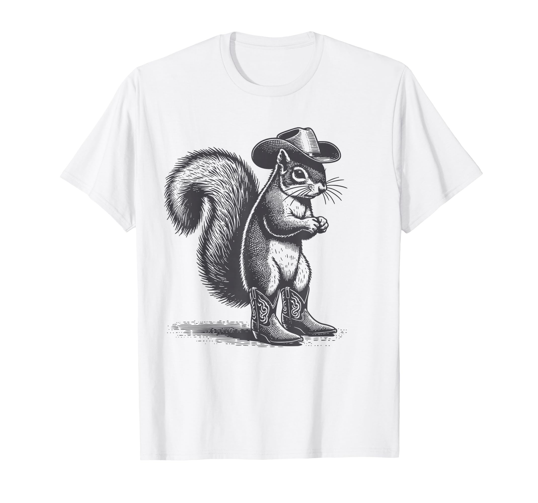 Squirrel Cowboy Cowgirl Squirrel Country T-Shirt - Trendy Graphic Unisex - T-Shirt, Sweatshirt, Hoodie