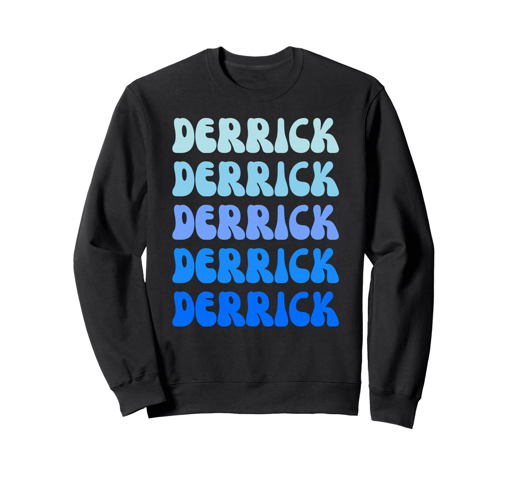 Derrick Name Stack Sweatshirt - Graphic Print for Adults - T-Shirt, Sweatshirt, Hoodie