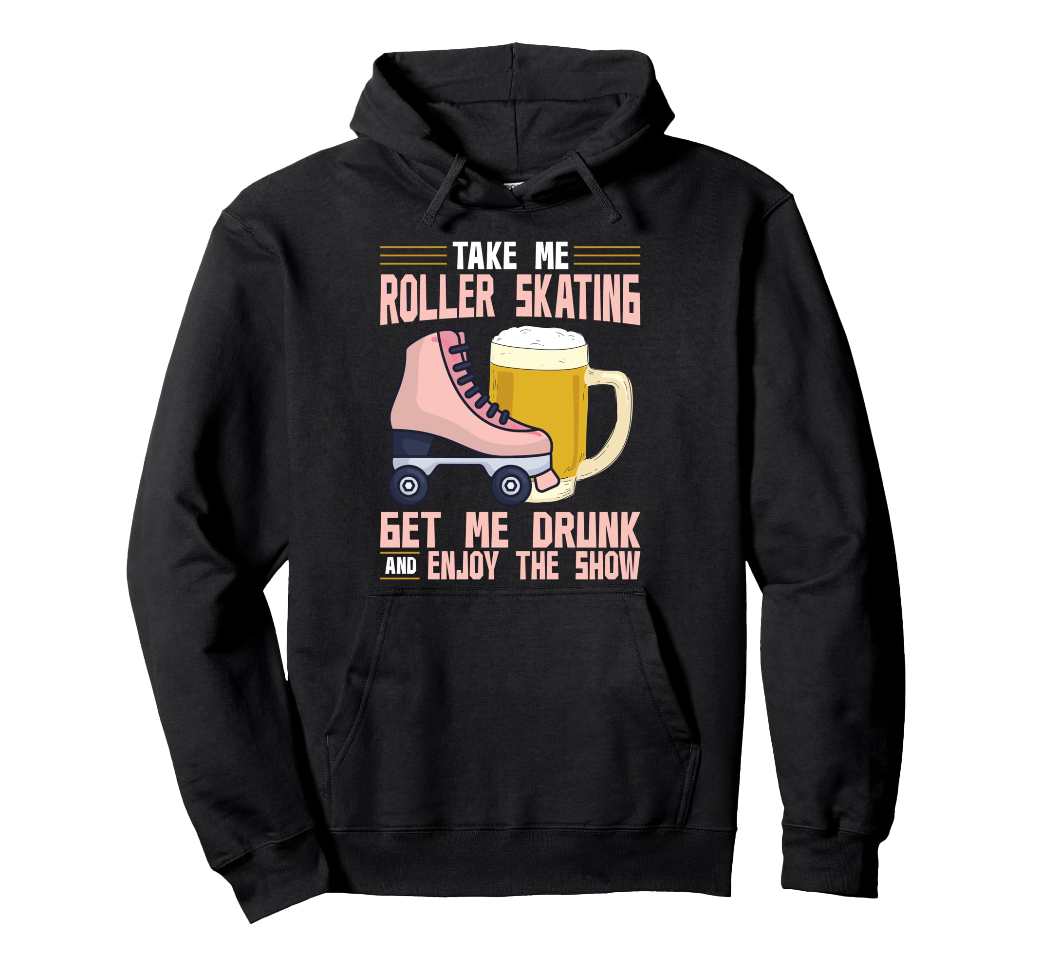 Roller Skating Skate 1970S Take Me Hoodie - Streetwear Style Men Women - T-Shirt, Sweatshirt, Hoodie