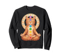 Funny Cat Yoga Lotus Pose Meditation Sweatshirt - Graphic Print Unisex - T-Shirt, Sweatshirt, Hoodie