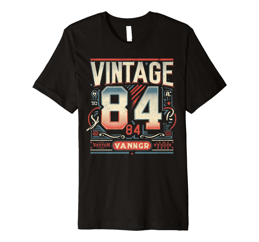 1984 Birthday 84 Born 1984 Typography T-Shirt - Graphic Print Men Women - T-Shirt, Sweatshirt, Hoodie