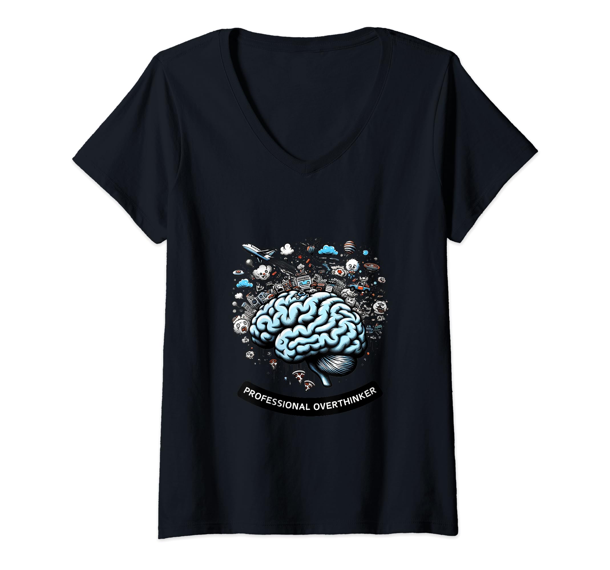 Womens Mastermind Overthinker Cognitive T-Shirt - Unique Graphic Unisex - T-Shirt, Sweatshirt, Hoodie