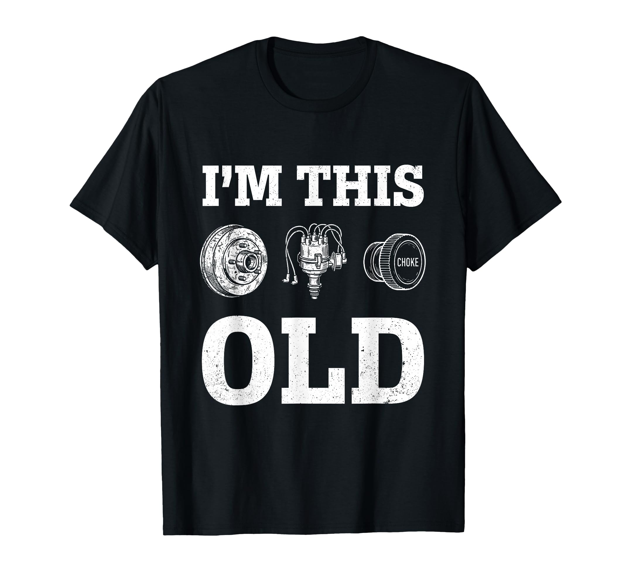 Im This Old Funny Car Parts Mechanic T-Shirt - Trendy Graphic for Adults - T-Shirt, Sweatshirt, Hoodie