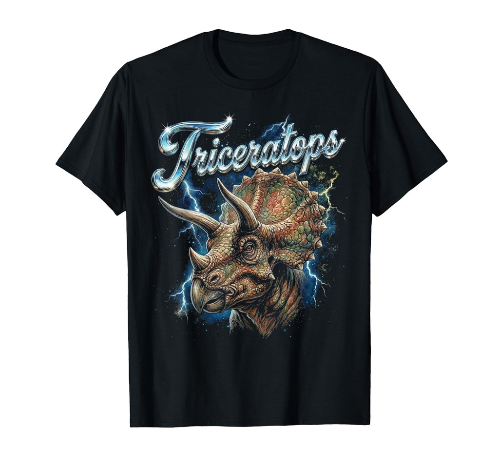 Triceratops 90S Funny Dinosaur T-Shirt - Fun Novelty Design Unisex - T-Shirt, Sweatshirt, Hoodie