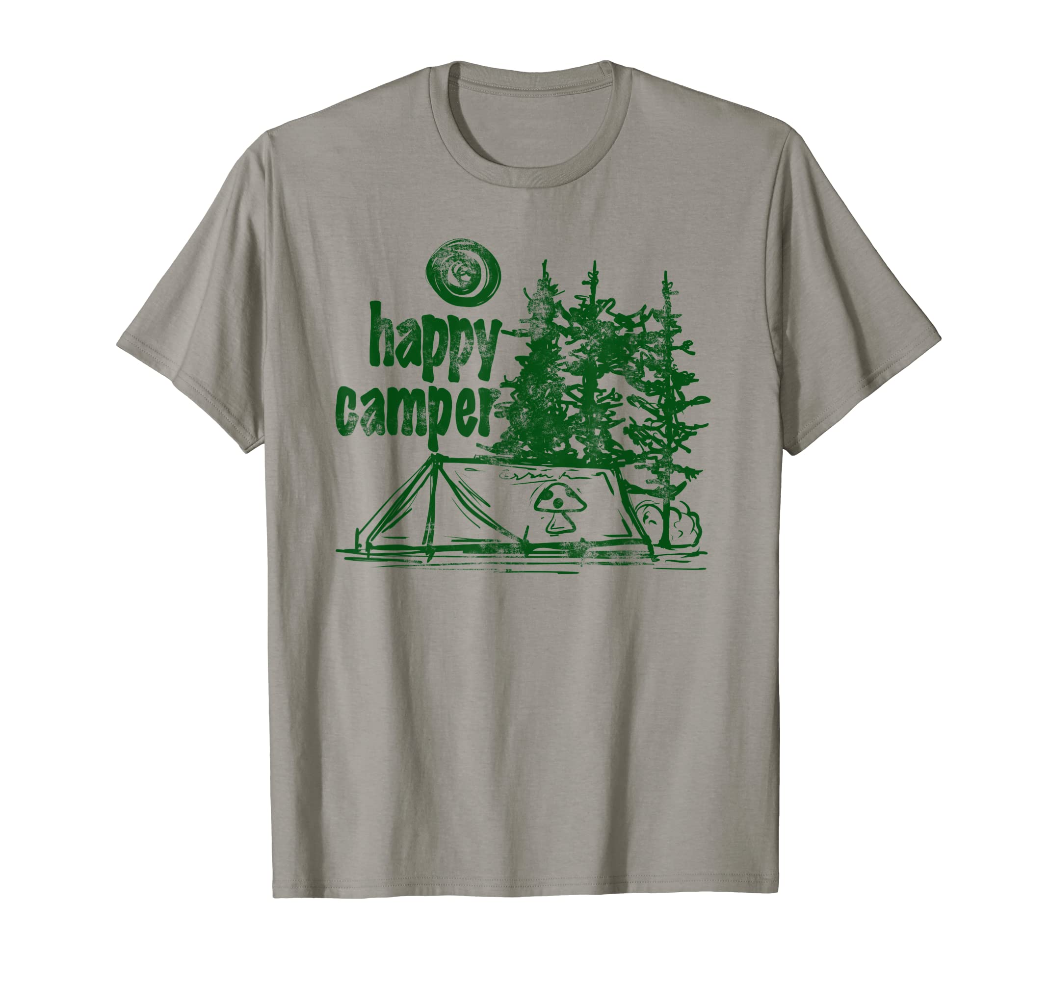 Gorpcore Aesthetic Happy Camper Y2K T-Shirt - Graphic Print Men Women - T-Shirt, Sweatshirt, Hoodie