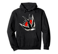 Sparrow Tattoo Flash Hoodie - Graphic Print for Adults - T-Shirt, Sweatshirt, Hoodie