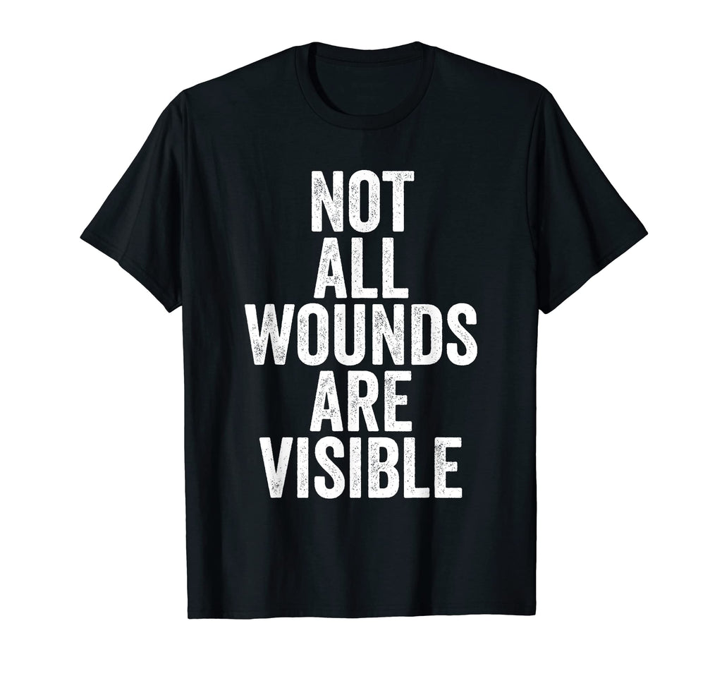 Mental Health Awareness Not All Wounds T-Shirt - Minimalist Print Unisex - T-Shirt, Sweatshirt, Hoodie