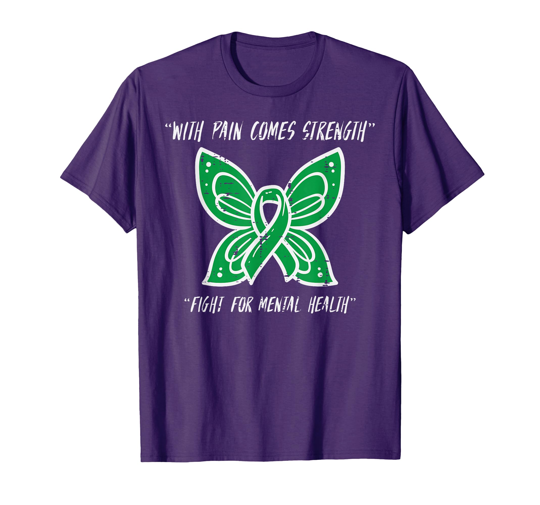 Fight Mental Health Butterfly Awareness T-Shirt - Fun Novelty Design Unisex - T-Shirt, Sweatshirt, Hoodie
