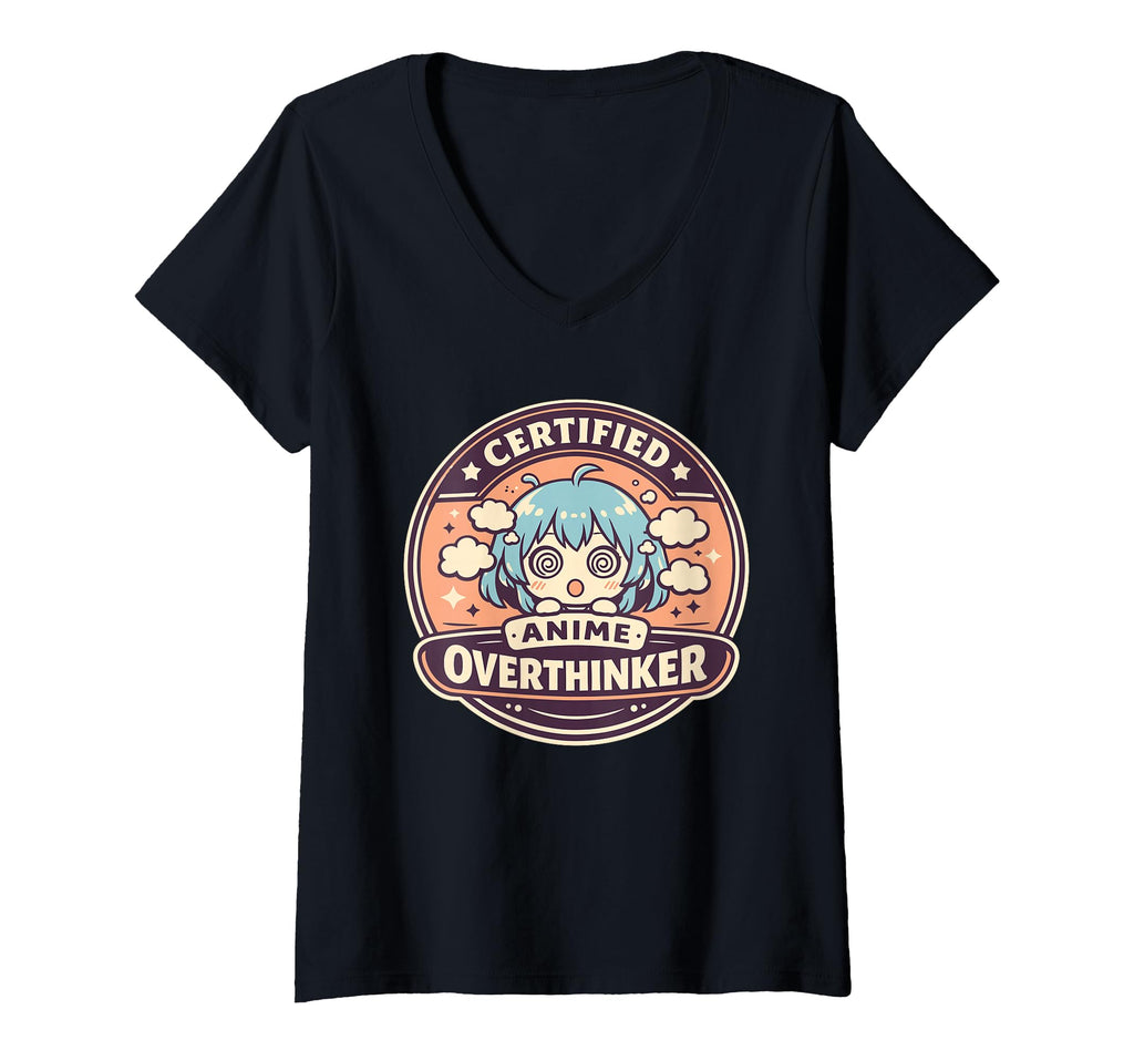 Womens Anime Anxiety Overthinking Weeb T-Shirt - Graphic Print Men Women - T-Shirt, Sweatshirt, Hoodie