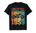 Best 50S Born 1959 Motorcycle Birthday T-Shirt - Custom Art Print Unisex - T-Shirt, Sweatshirt, Hoodie