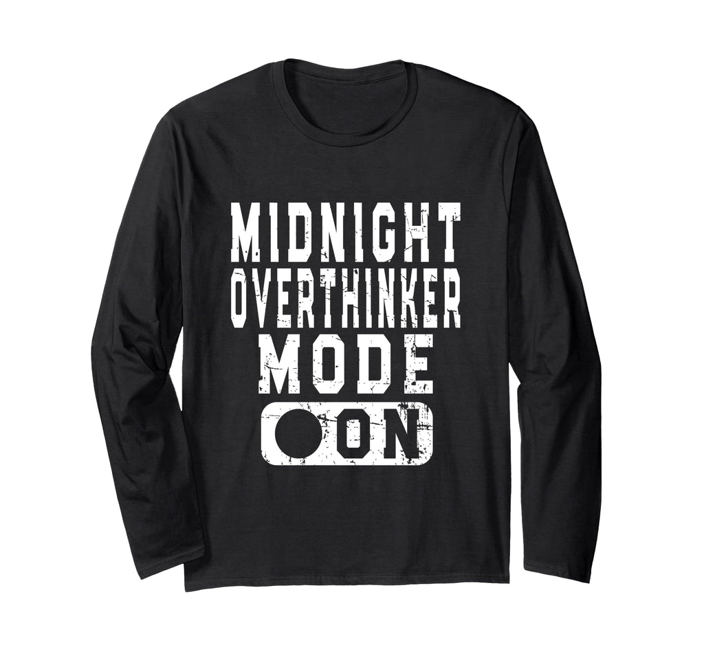 Midnight Overthinker Mode Bedtime T-Shirt - Aesthetic Graphic for Adults - T-Shirt, Sweatshirt, Hoodie