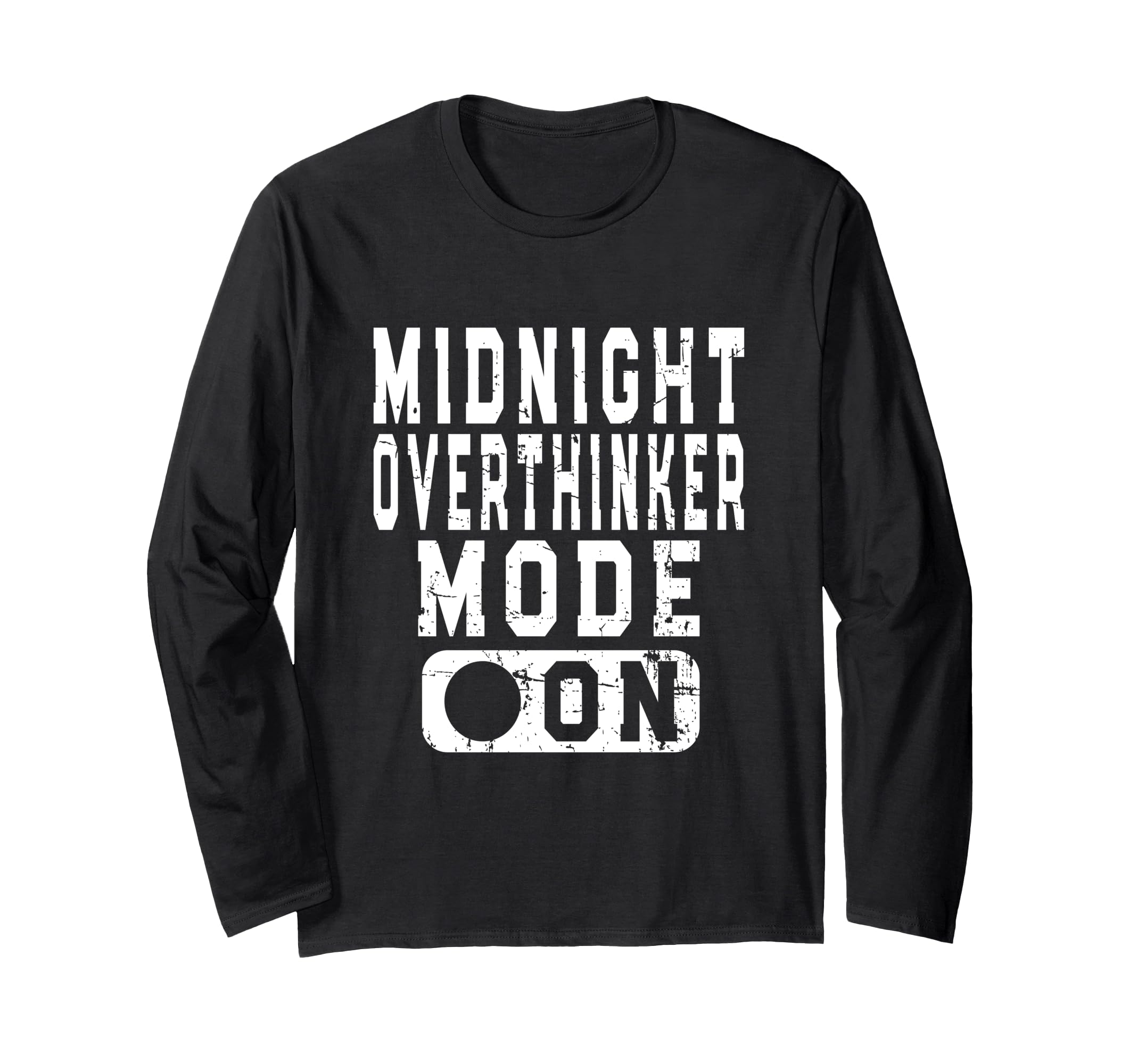 Midnight Overthinker Mode Bedtime T-Shirt - Aesthetic Graphic for Adults - T-Shirt, Sweatshirt, Hoodie