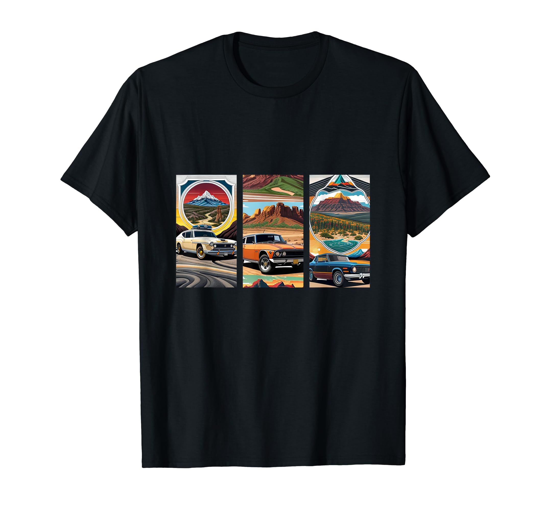 All American Auto Icons T-Shirt - Novelty Apparel Men Women - T-Shirt, Sweatshirt, Hoodie