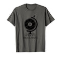 Vinyl Globe Record Player Turntable T-Shirt - Custom Art Print Men Women - T-Shirt, Sweatshirt, Hoodie