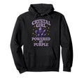 Amethyst Addict Healing Crystal Energy Hoodie - Novelty Apparel Unisex - T-Shirt, Sweatshirt, Hoodie
