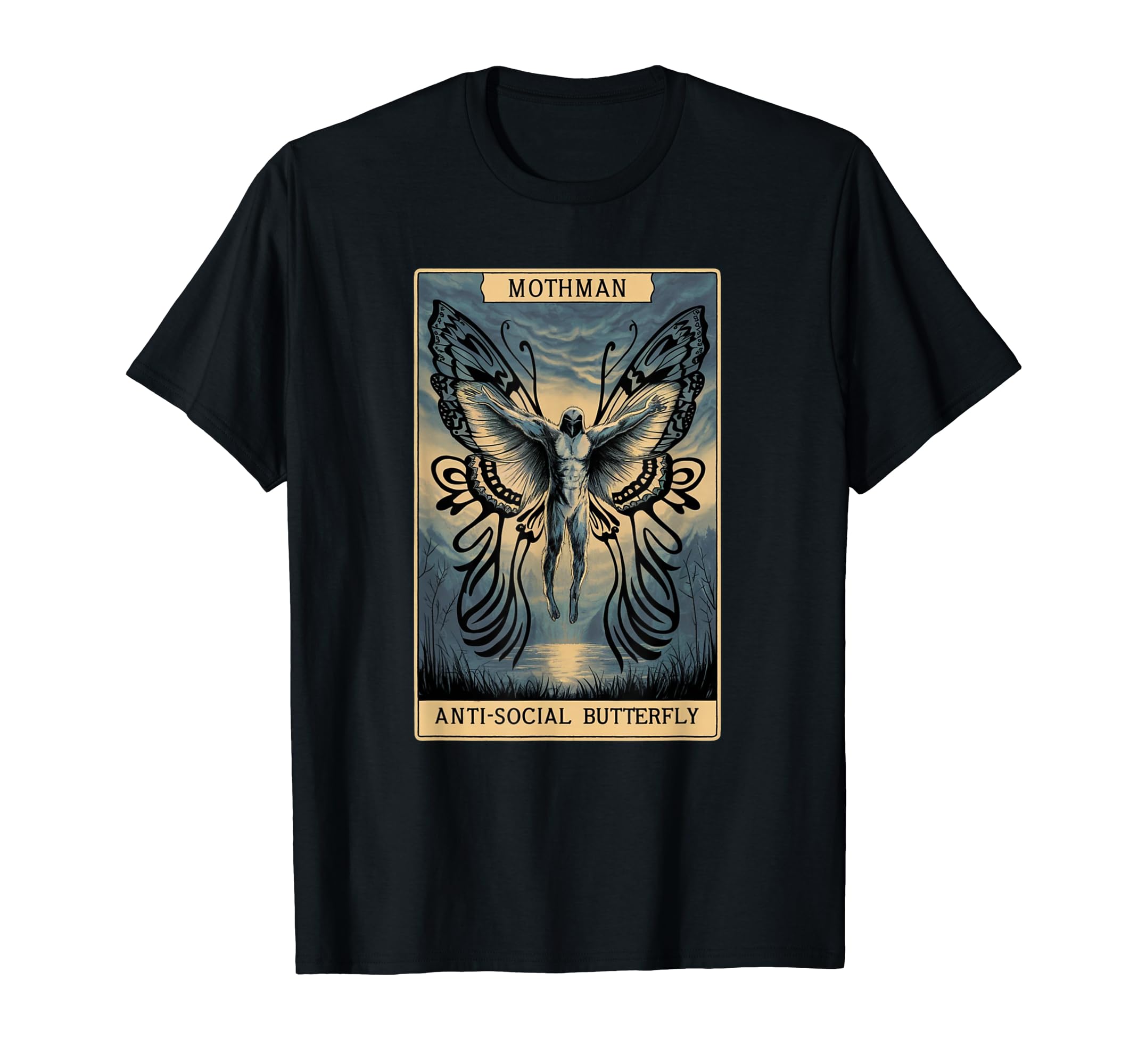 Antisocial Butterfly Fairy Grunge T-Shirt - Fun Novelty Design for Adults - T-Shirt, Sweatshirt, Hoodie