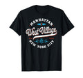 West Village Manhattan New York T-Shirt - Custom Art Print Men Women - T-Shirt, Sweatshirt, Hoodie