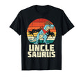 Unclesaurus Trex Dinosaur Sunset Fathers T-Shirt - Unique Graphic Unisex - T-Shirt, Sweatshirt, Hoodie
