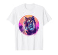 Tiger 80S Synthwave Africa Tiger T-Shirt - Graphic Print Men Women - T-Shirt, Sweatshirt, Hoodie