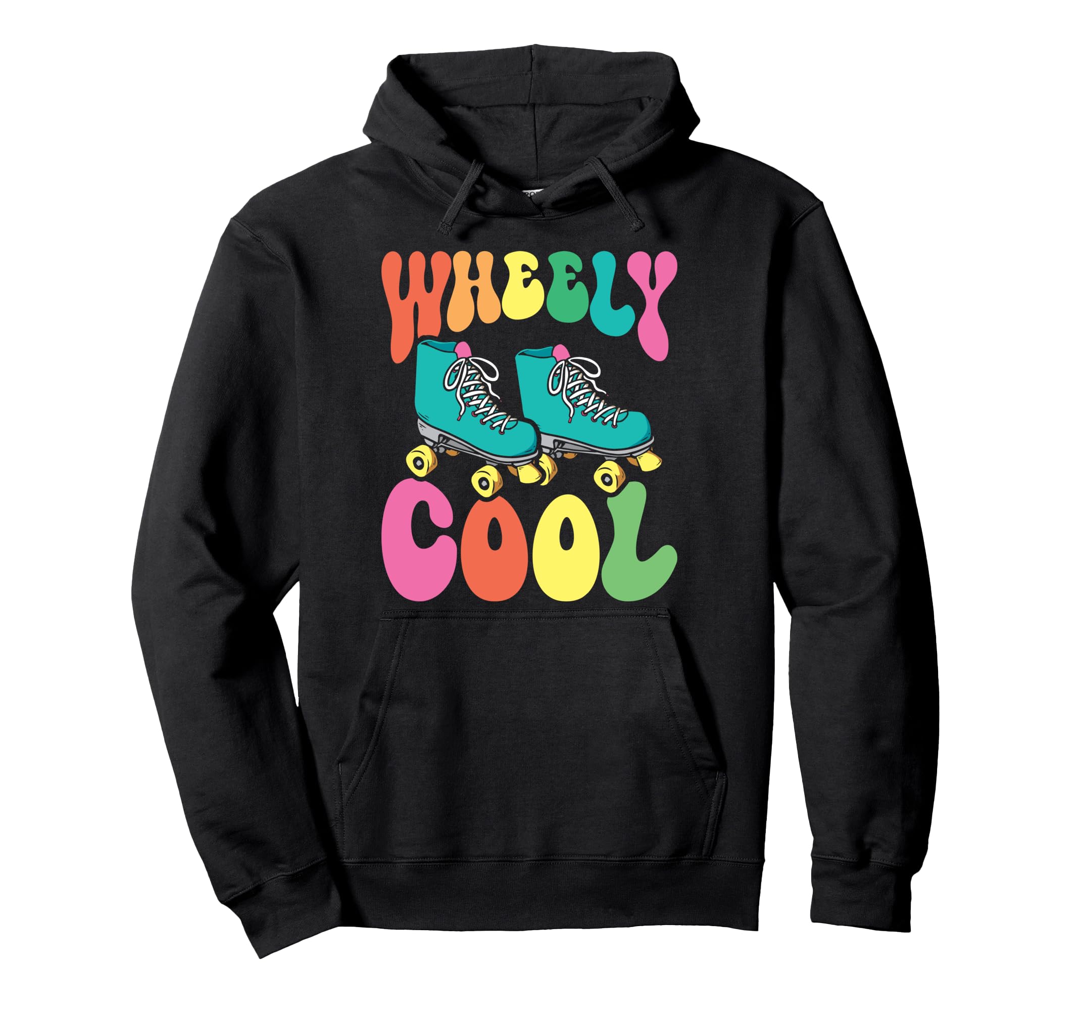 Roller Skating Skate 1970S Wheely Hoodie - Graphic Print Unisex - T-Shirt, Sweatshirt, Hoodie