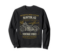 Newton Ks Usa Motorcycle Distressed Sweatshirt - Novelty Apparel Unisex - T-Shirt, Sweatshirt, Hoodie