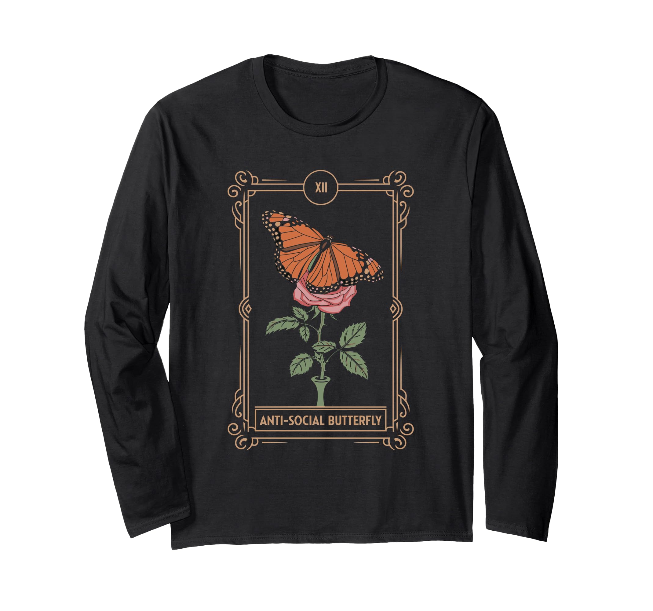 Anti Social Butterfly Tarot T-Shirt - Graphic Print Unisex - T-Shirt, Sweatshirt, Hoodie