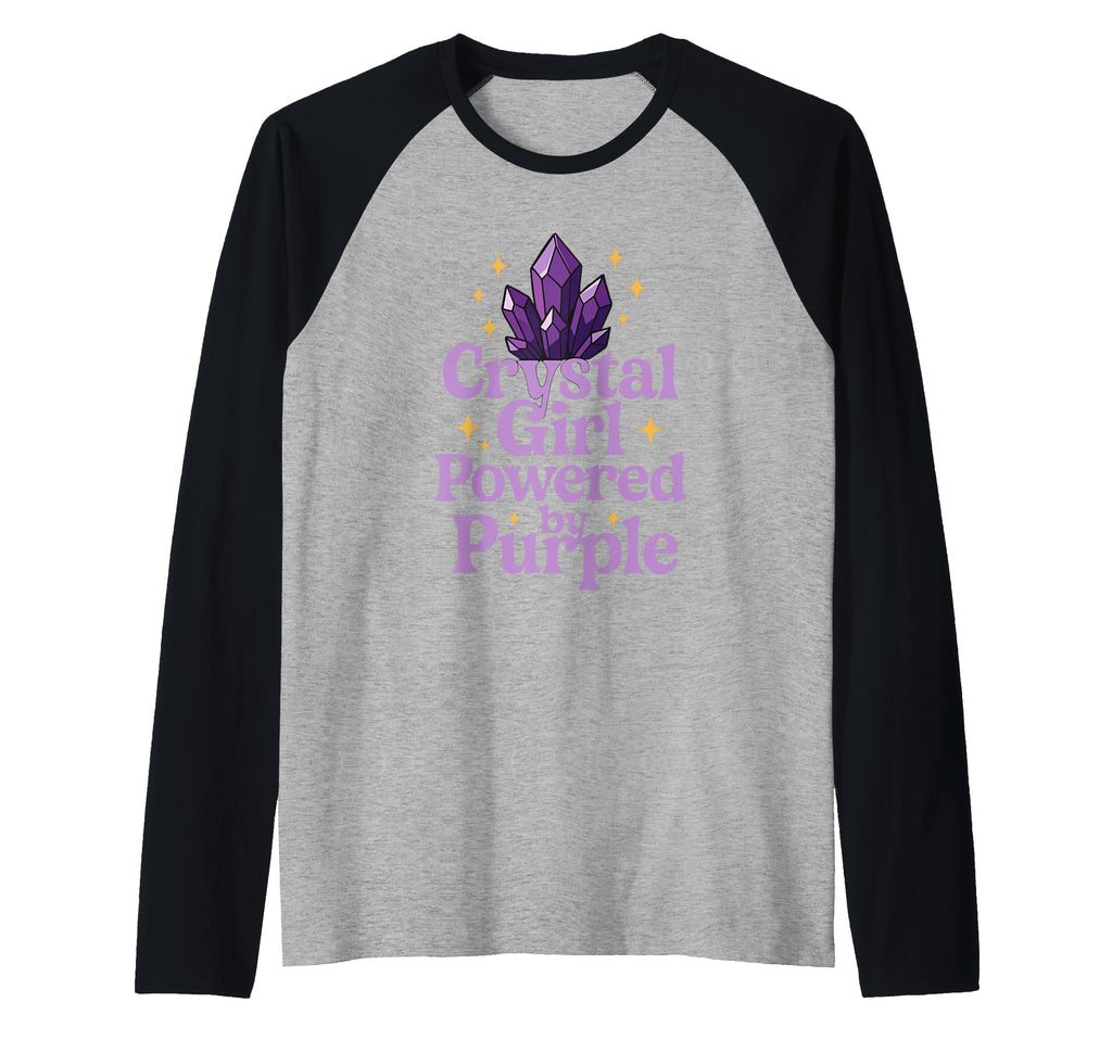 Amethyst Addict Healing Crystal Energy Sweatshirt - Graphic Print Unisex - T-Shirt, Sweatshirt, Hoodie
