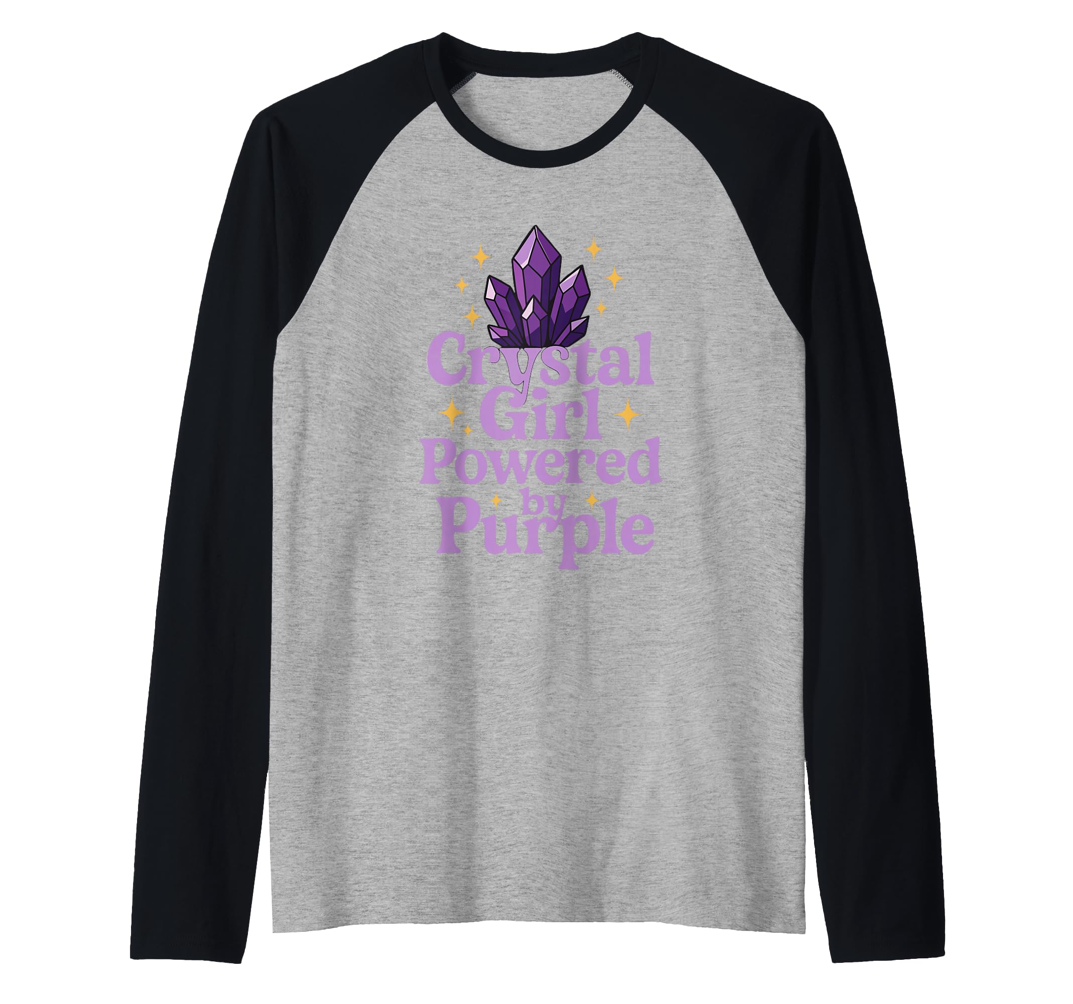Amethyst Addict Healing Crystal Energy Sweatshirt - Graphic Print Unisex - T-Shirt, Sweatshirt, Hoodie